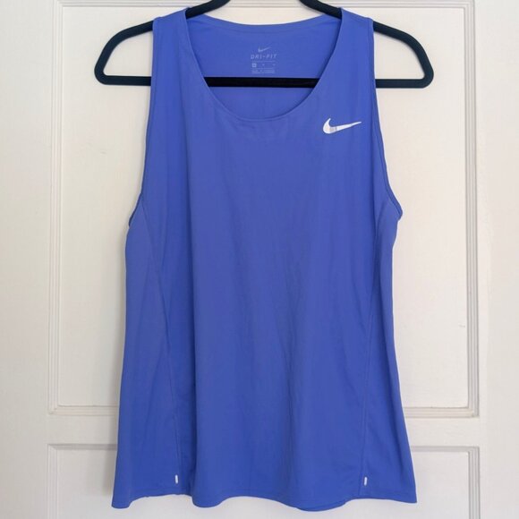 Nike Dri-Fit Racer Back Tank Top Singlet - Lavender Medium - Picture 1 of 5